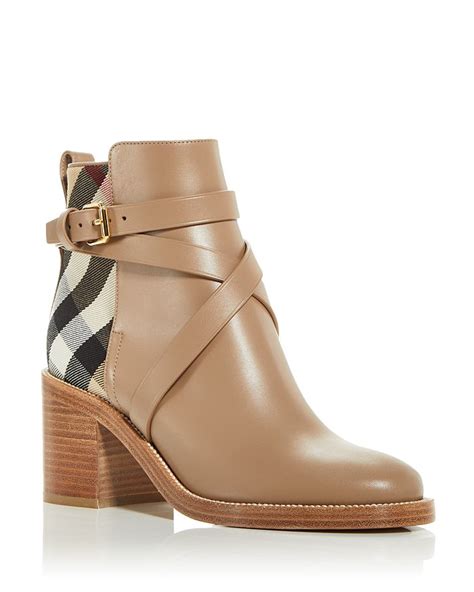 burberry stiefeletten pryle|Burberry Women's New Pryle Block Heel Booties .